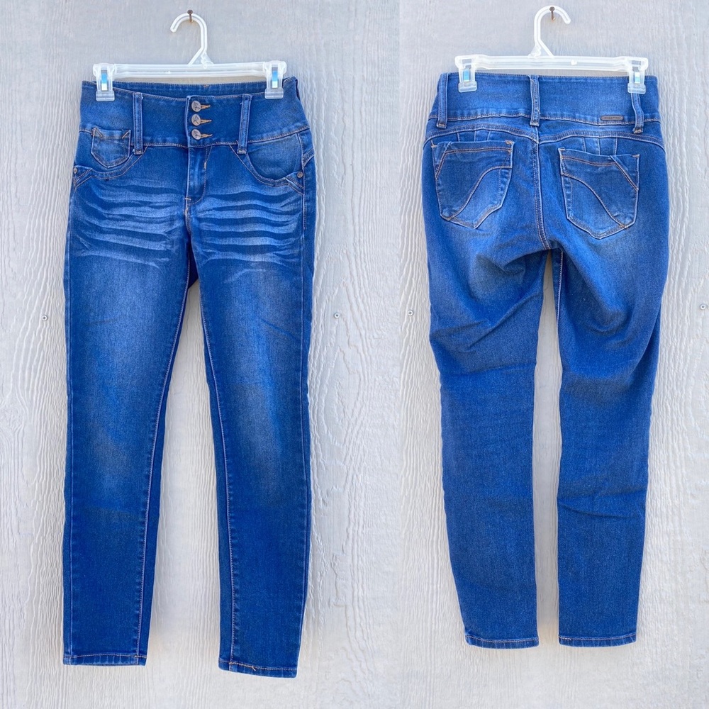 Always Friday Size 5 NWOT High Rise Blue Skinny Denim Jeans